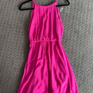 Never worn high neck pink dress